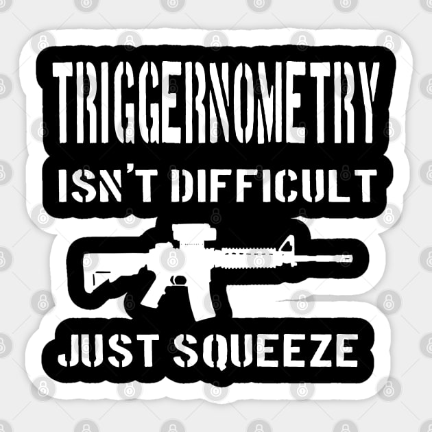 AR15 Gpmg Triggernometry Sticker by Dirty Custard Designs 